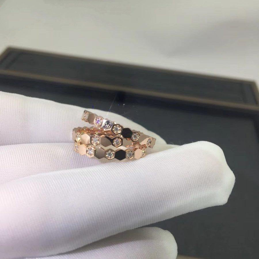 [⭐Shinejoy]BEE LOVE RING PINK GOLD DIAMOND
