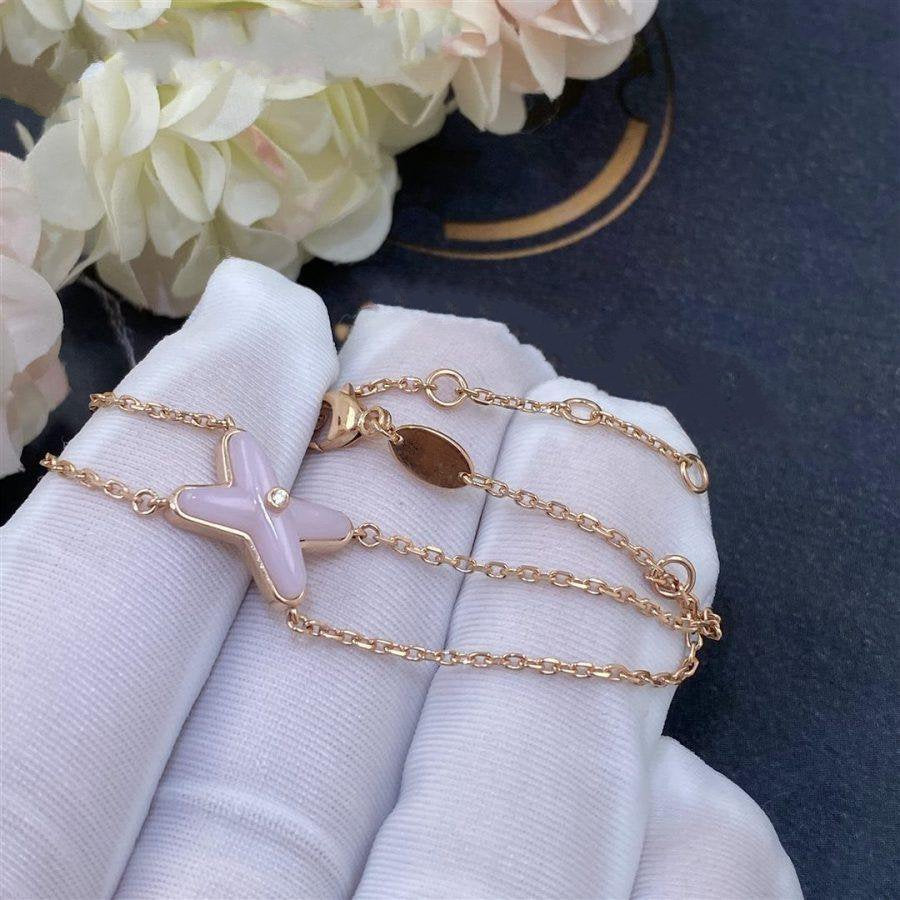 [⭐Shinejoy]JEUX BRACELET PINK MOP PINK GOLD 1 DIAMOND