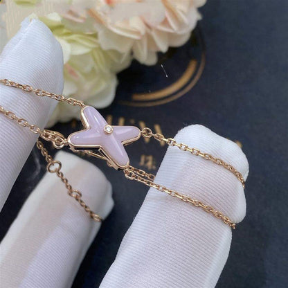 [⭐Shinejoy]JEUX BRACELET PINK MOP PINK GOLD 1 DIAMOND