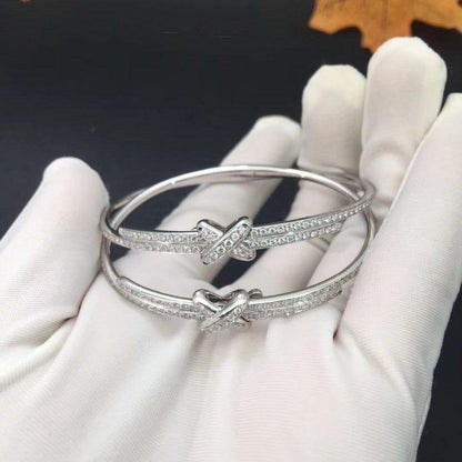 [⭐Shinejoy]JEUX DE BRACELET DIAMONDS SILVER
