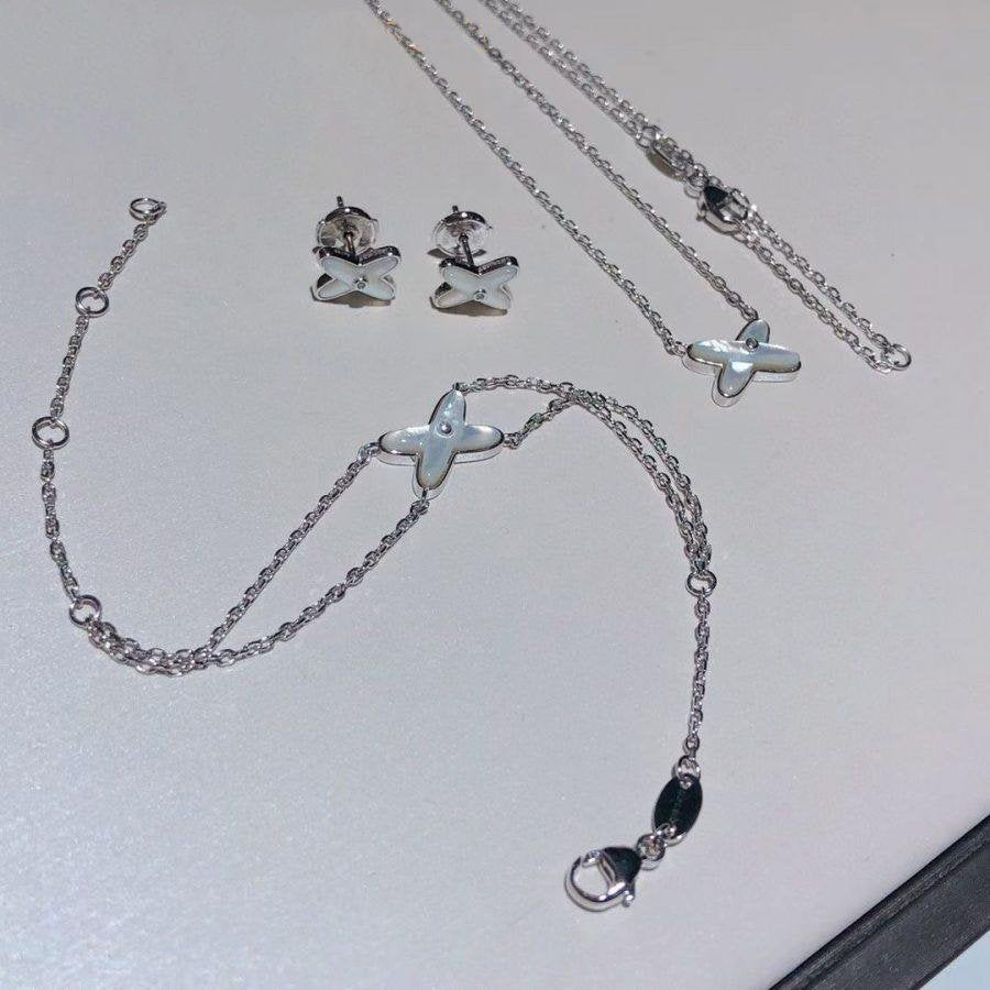 [⭐Shinejoy]JEUX BRACELET WHITE MOP SILVER 1 DIAMOND