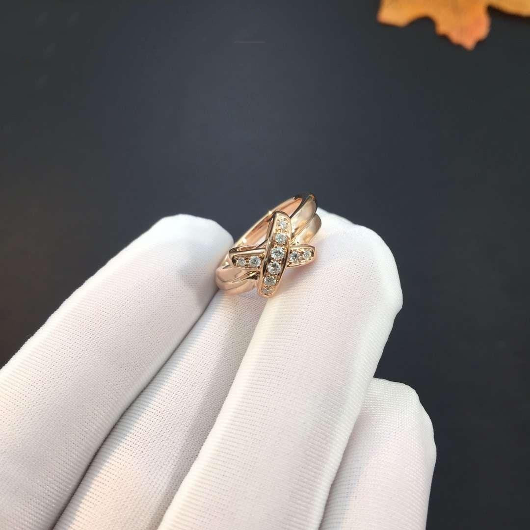 [⭐Shinejoy]JEUX DE PINK GOLD DIAMOND RING