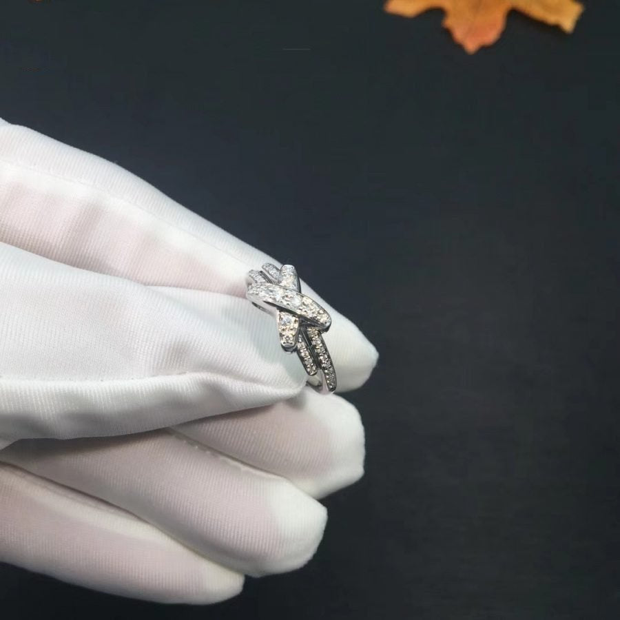 [⭐Shinejoy]JEUX DE SILVER DIAMOND RING