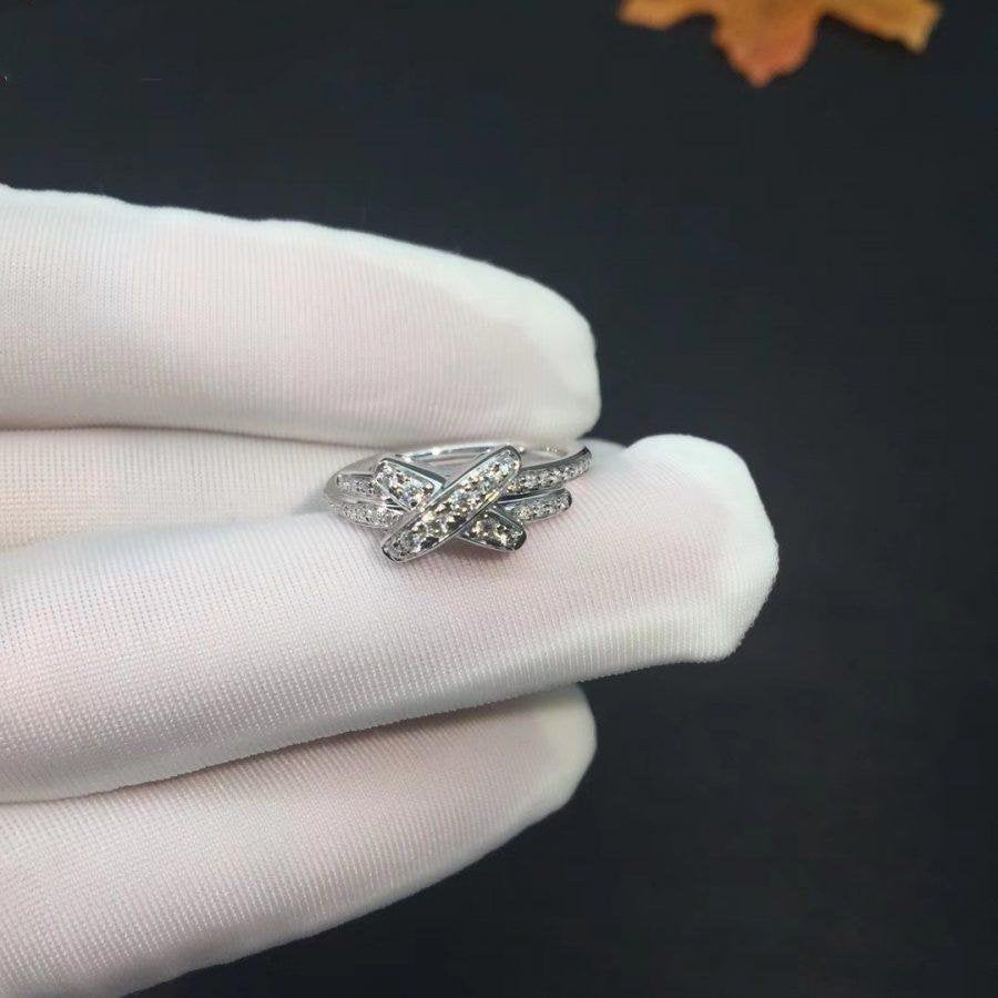 [⭐Shinejoy]JEUX DE SILVER DIAMOND RING