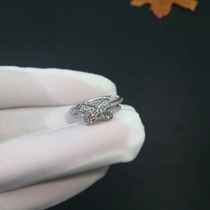 [⭐Shinejoy]JEUX DE SILVER DIAMOND RING