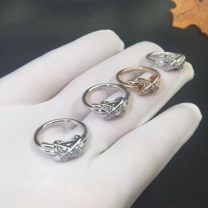 [⭐Shinejoy]JEUX DE SILVER DIAMOND RING