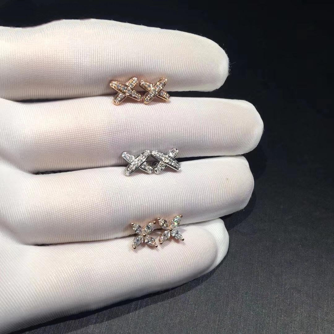 [⭐Shinejoy]JEUX DE DIAMOND EARRINGS
