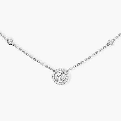 [⭐Shinejoy]Diamond Necklace 0,20ct Brilliant Shape Joy