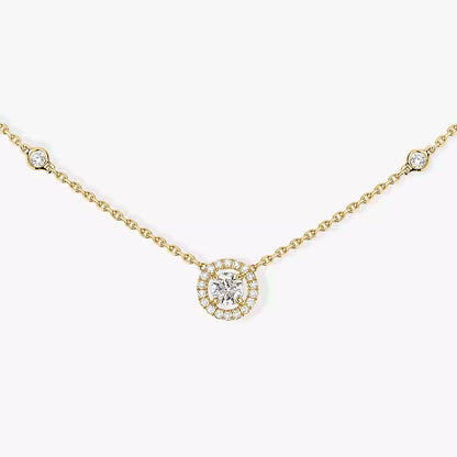 [⭐Shinejoy]Diamond Necklace 0,20ct Brilliant Shape Joy