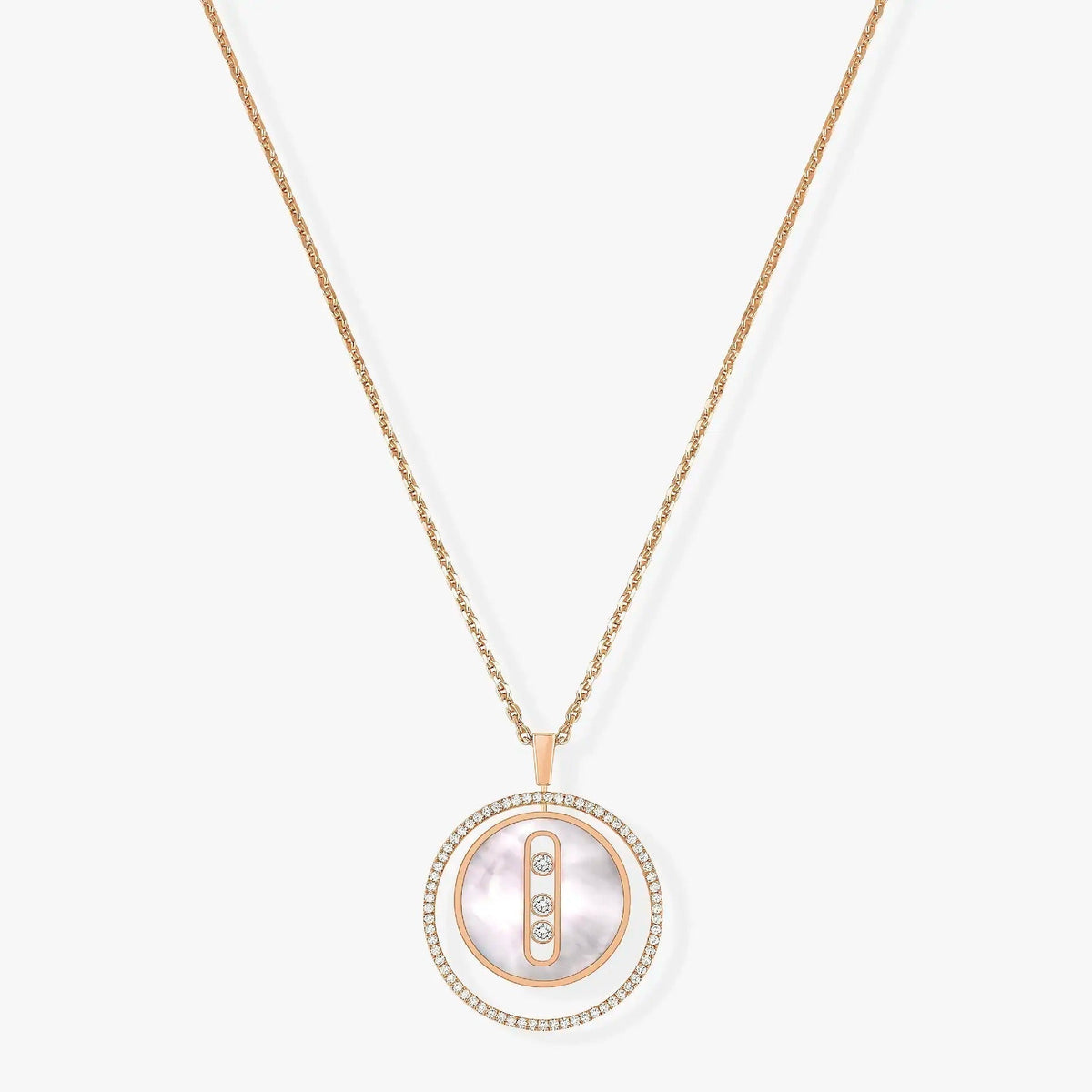 [⭐Shinejoy]Demo MOVE MM NACRE BLANCHE DIAMOND NECKLACE