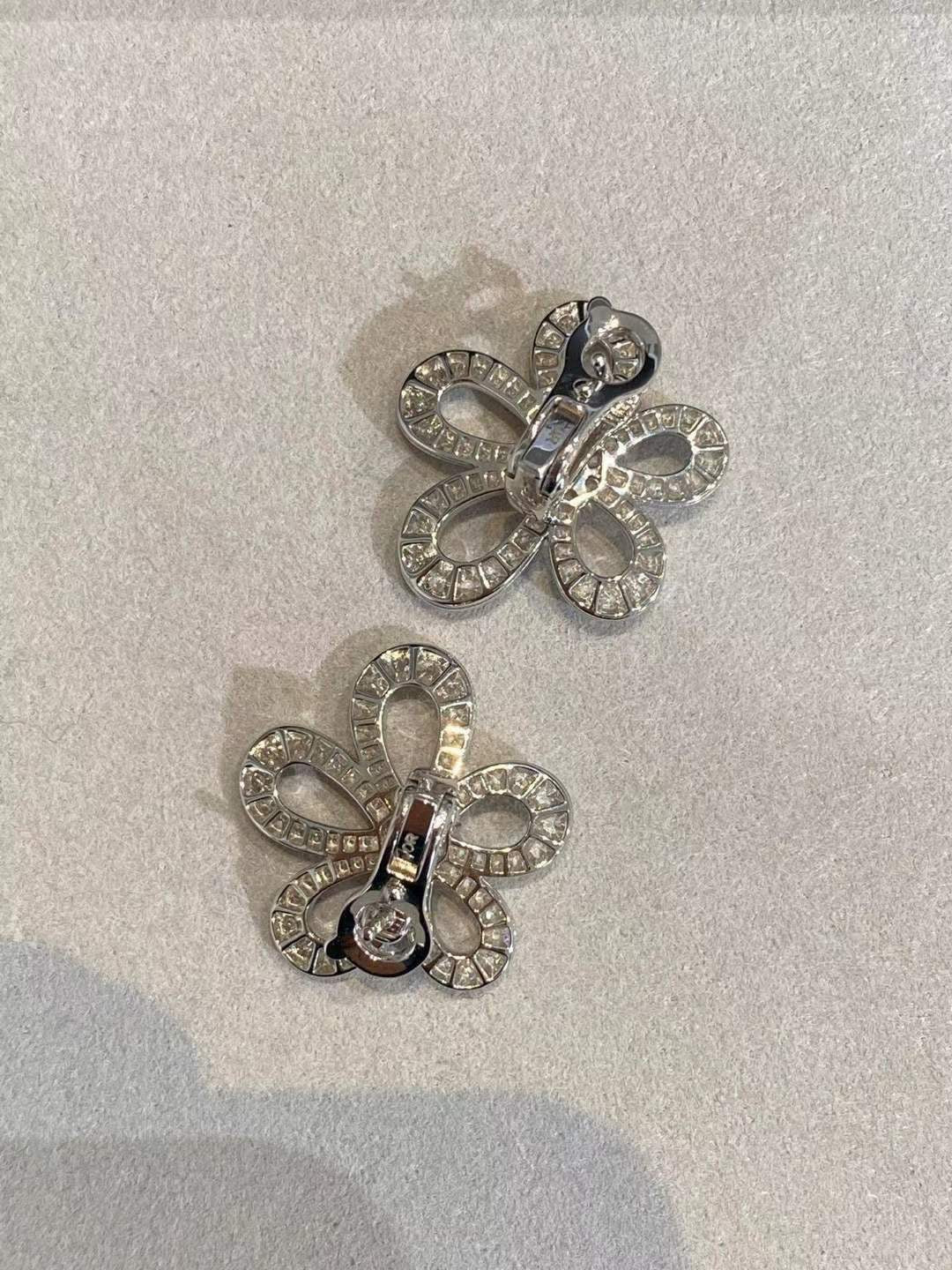 [⭐Shinejoy]FLOWERLACE EARRINGS FULL DIAMONDS