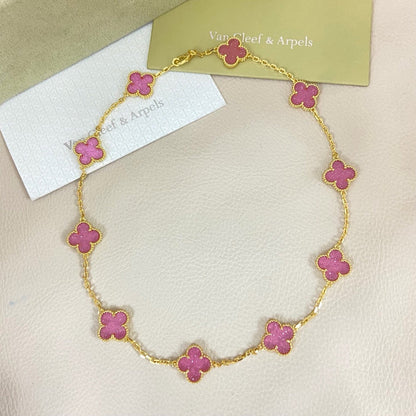 [⭐Shinejoy]CLOVER 10 MOTIFS  NEW BUBBLE PINK ENAMEL