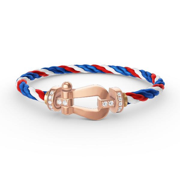 [⭐Shinejoy]FORCE LARGE HORSESHOE HALF DIAMOND BRACELET ROSE GOLD