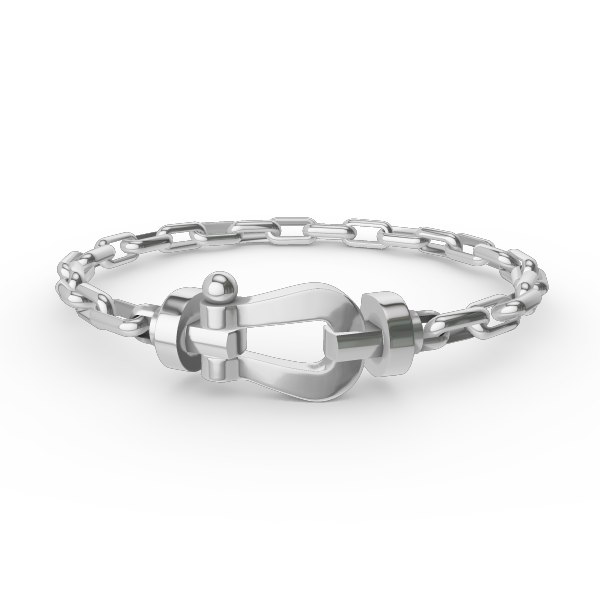 [⭐Shinejoy]FORCE LARGE HORSESHOE CLASP  METAL BRACELET