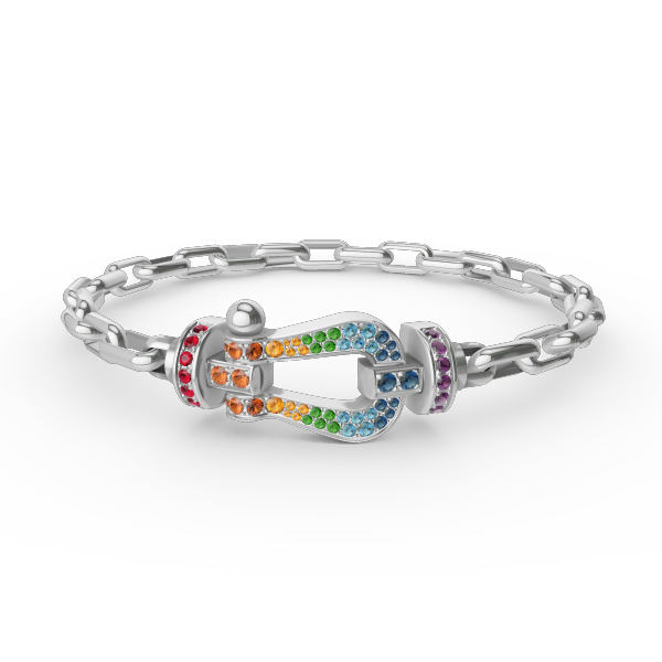 [⭐Shinejoy]FORCE LARGE HORSESHOE CLASP  METAL BRACELET