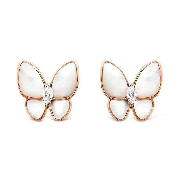 [⭐Shinejoy]BUTTERFLY MOP DIAMOND EARRINGS