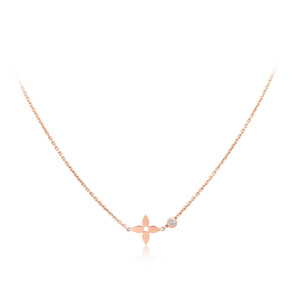 [⭐Shinejoy]BLOSSOM PENDANT PINK GOLD AND DIAMOND