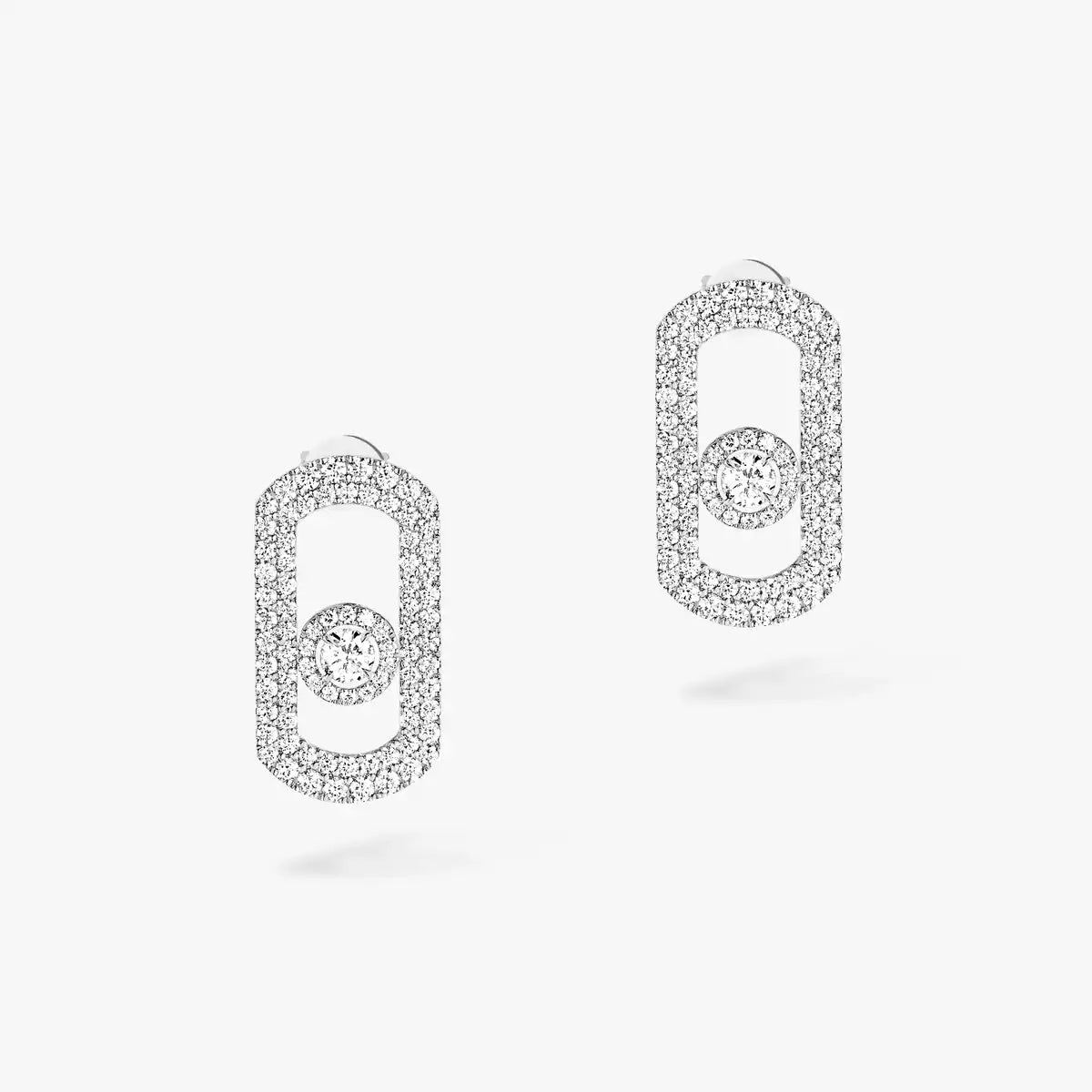 [⭐Shinejoy]So Move Pave_-Set Diamond Earrings in Silver