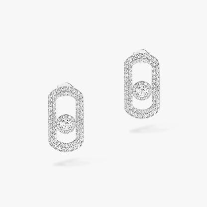[⭐Shinejoy]So Move Pave_-Set Diamond Earrings in Silver