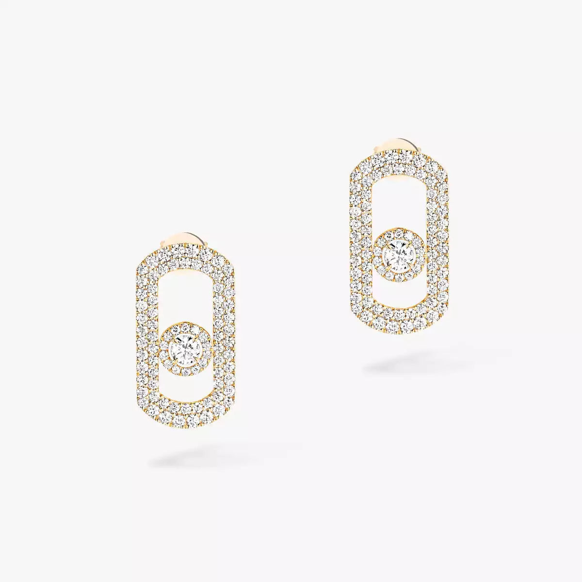 [⭐Shinejoy]So Move Pave_-Set Diamond Earrings in Silver