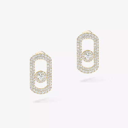 [⭐Shinejoy]So Move Pave_-Set Diamond Earrings in Silver
