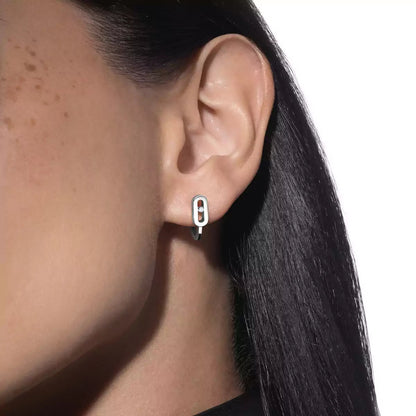 [⭐Shinejoy]Diamond Mini Hoop Earrings Move Classique