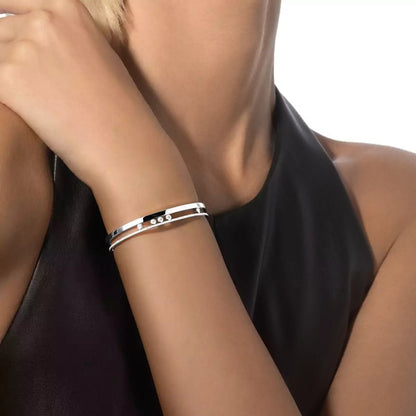 [⭐Shinejoy]Move Romane Diamond Bangle Bracelet