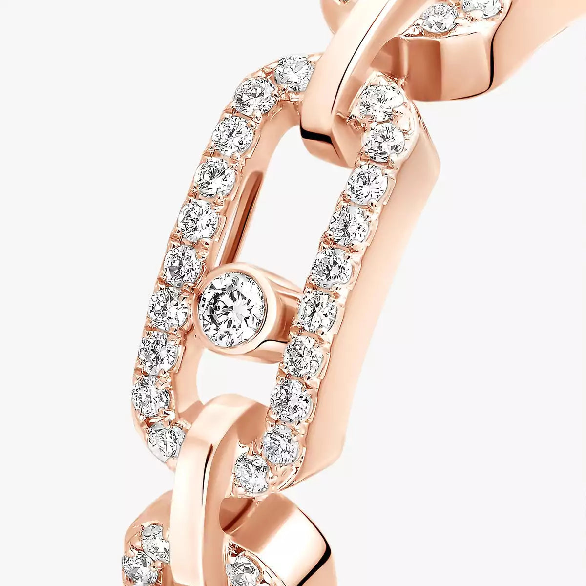 [⭐Shinejoy]Move Link Pave_-Set Diamond Ring in Gold