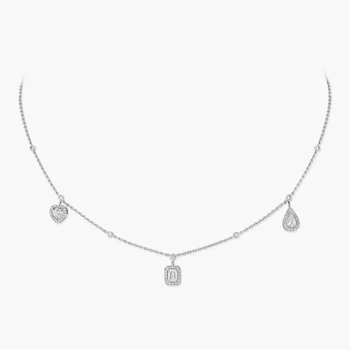 [⭐Shinejoy]My Twin Diamond Necklace in Silver