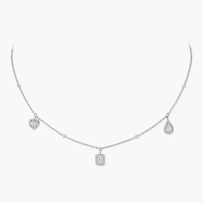 [⭐Shinejoy]My Twin Diamond Necklace in Silver