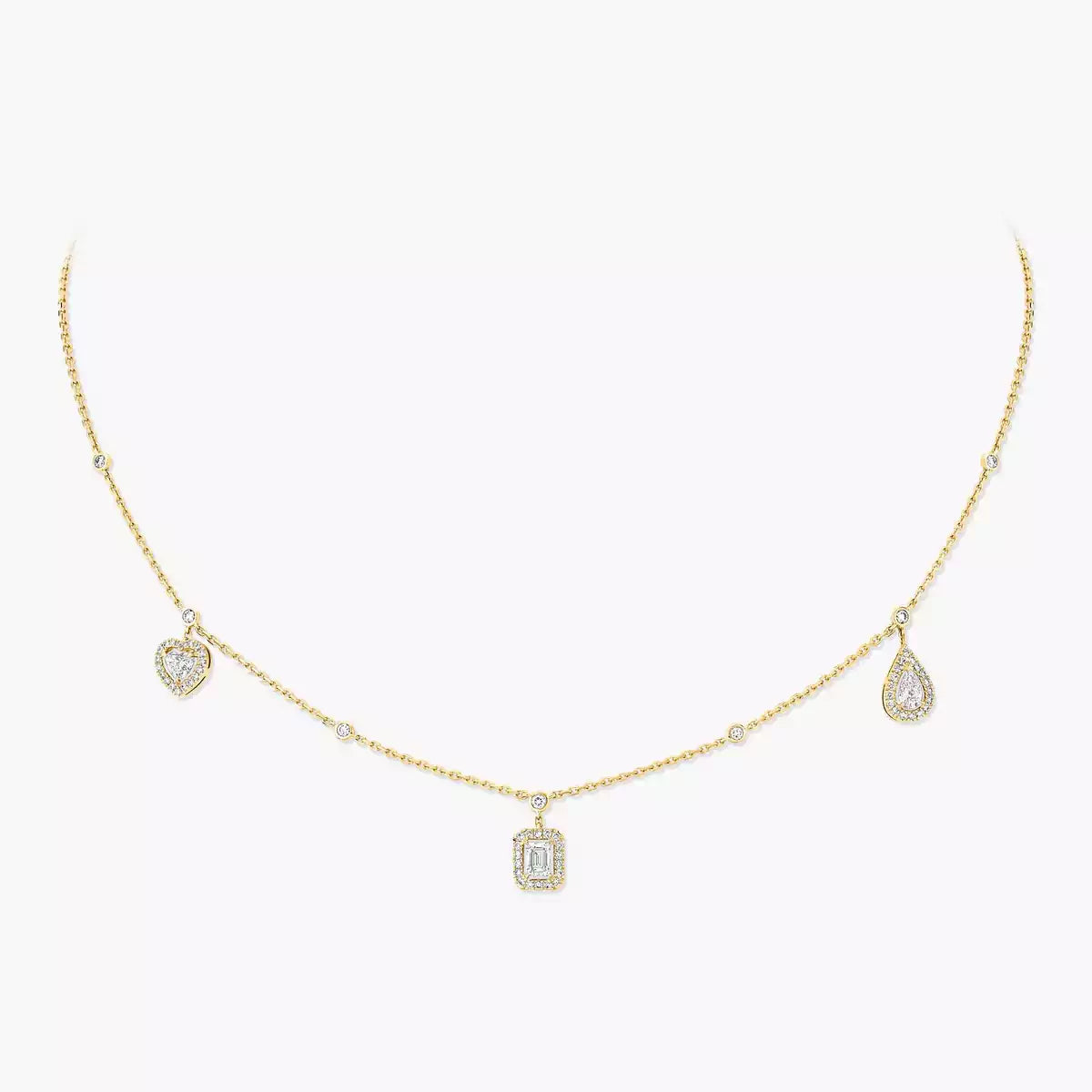 [⭐Shinejoy]My Twin Diamond Necklace in Silver