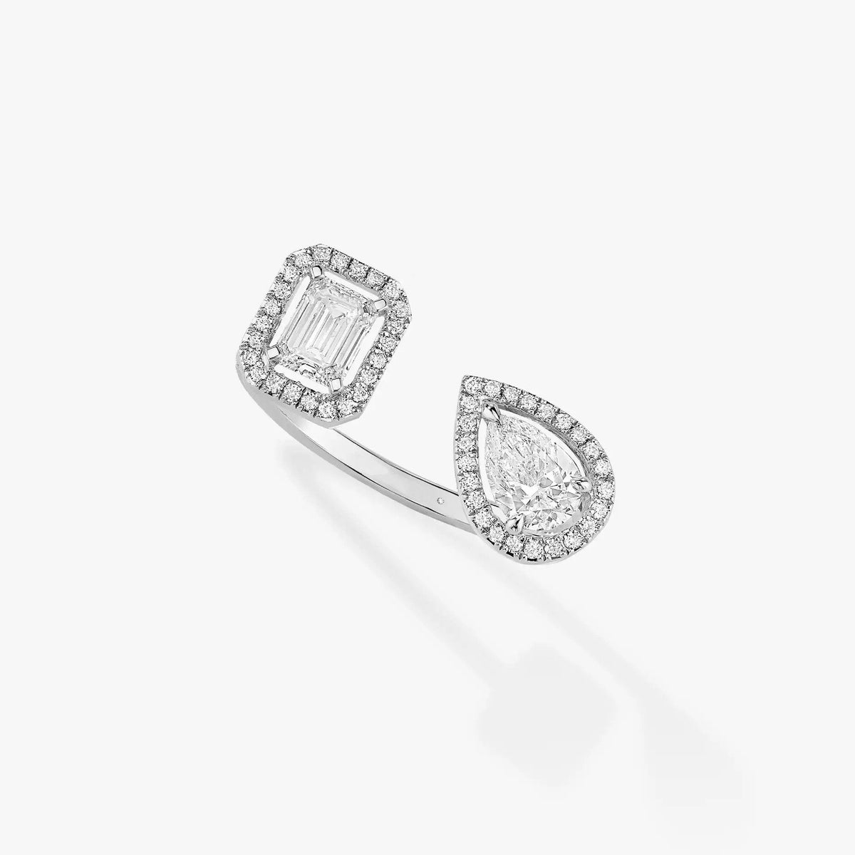 [⭐Shinejoy]MY TWIN TOI & MOI SILVER DIAMOND RING