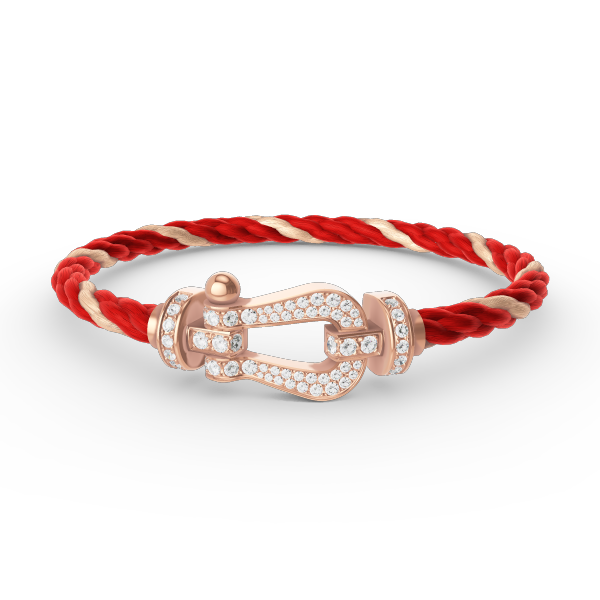 [⭐Shinejoy]FORCE LARGE HORSESHOE FULL DIAMOND BRACELET ROSE GOLD