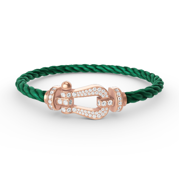 [⭐Shinejoy]FORCE LARGE HORSESHOE FULL DIAMOND BRACELET ROSE GOLD