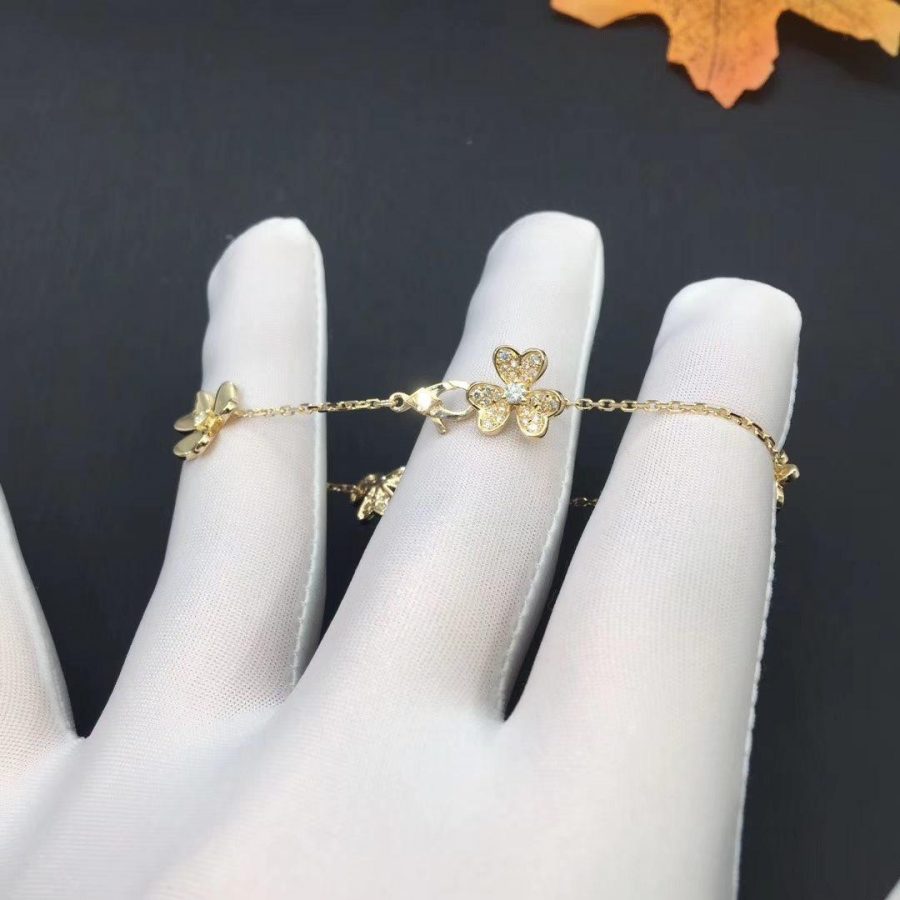 [⭐Shinejoy]FRIVOLE GOLD 5 FLOWERS BRACELET