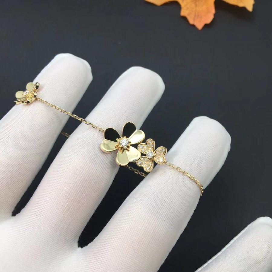 [⭐Shinejoy]FRIVOLE GOLD 5 FLOWERS BRACELET