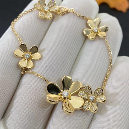 [⭐Shinejoy]FRIVOLE GOLD 5 FLOWERS BRACELET