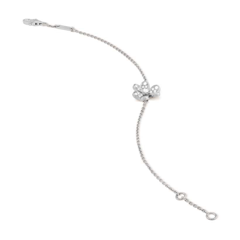 [⭐Shinejoy]FRIVOLE SILVER FLOWER DIAMOND BRACELET