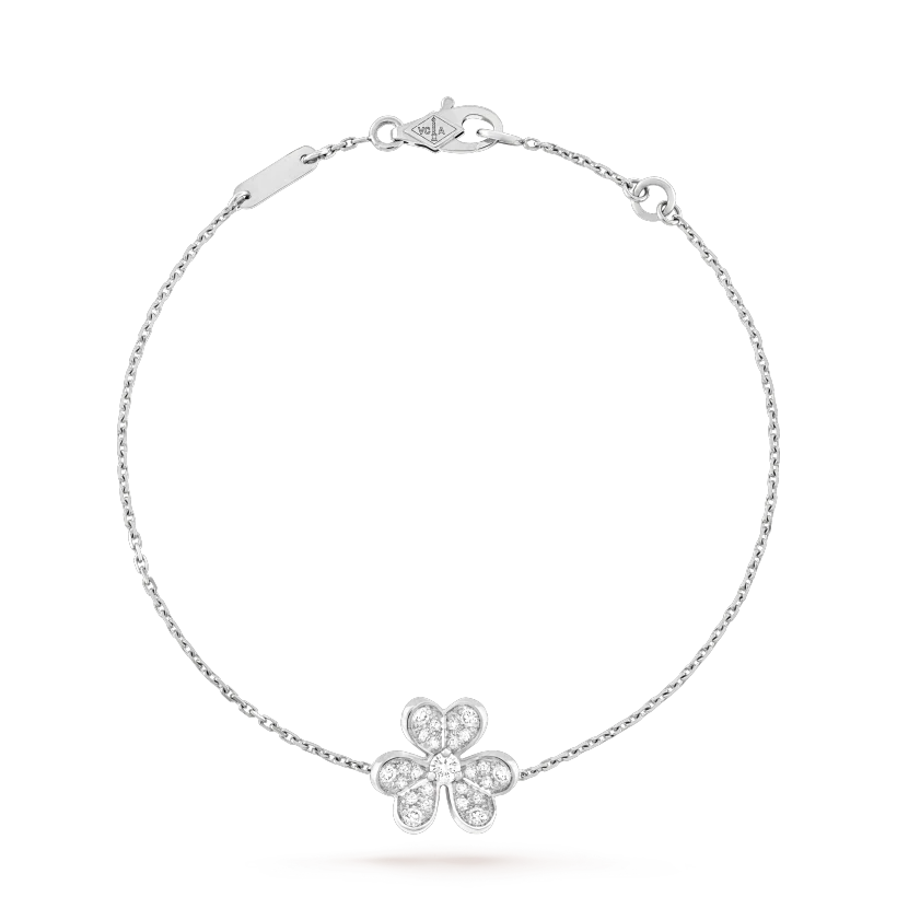 [⭐Shinejoy]FRIVOLE SILVER FLOWER DIAMOND BRACELET