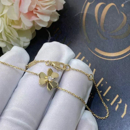 [⭐Shinejoy]FRIVOLE GOLD FLOWER PINK MALACHITE BRACELET