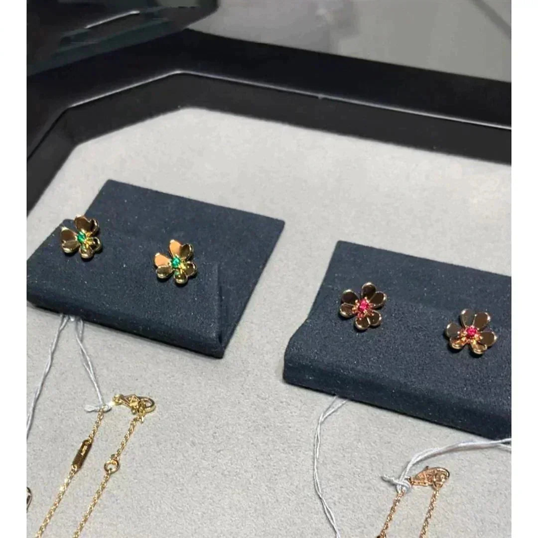 [⭐Shinejoy]FRIVOLE  FLOWER PINK EARRINGS