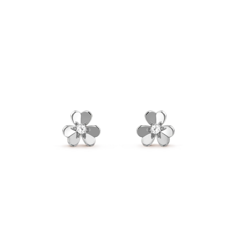 [⭐Shinejoy]FRIVOLE MINI SILVER FLOWER EARRINGS