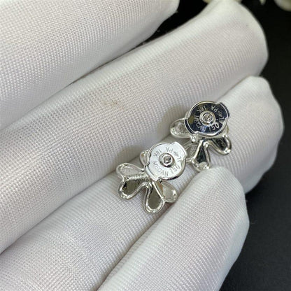 [⭐Shinejoy]FRIVOLE MINI SILVER FLOWER EARRINGS