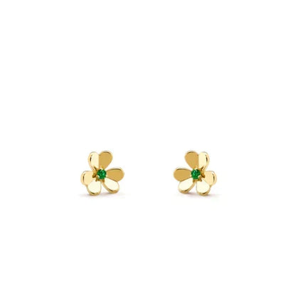 [⭐Shinejoy]FRIVOLE  FLOWER MALACHITE EARRINGS