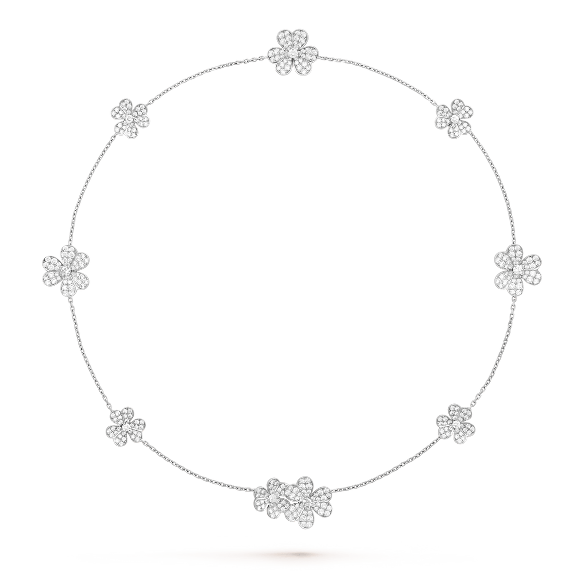 [⭐Shinejoy]FRIVOLE SILVER 9 FLOWERS NECKLACE