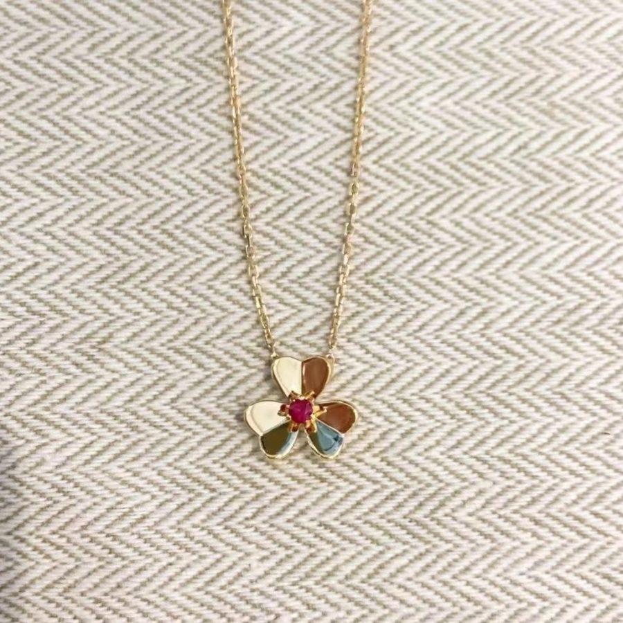[⭐Shinejoy]FRIVOLE GOLD FLOWER NECKLACE