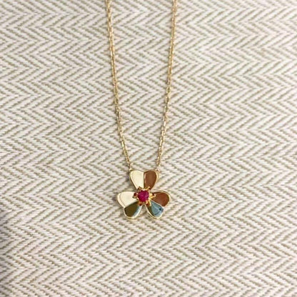 [⭐Shinejoy]FRIVOLE GOLD FLOWER NECKLACE