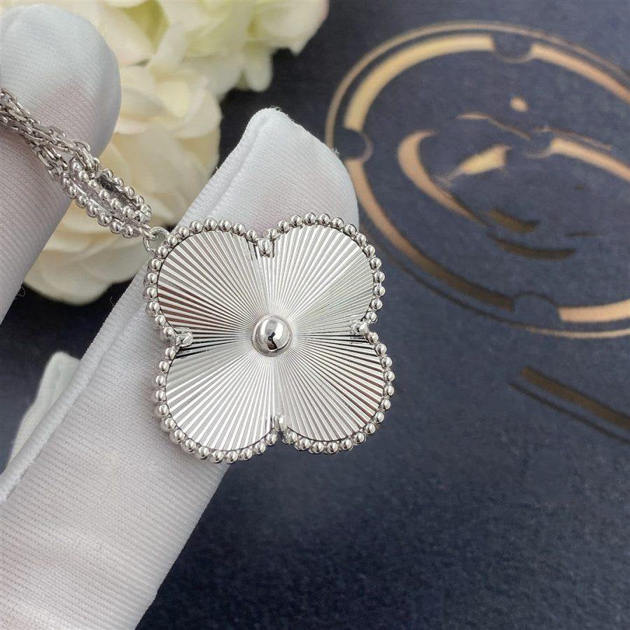 [⭐Shinejoy]CLOVER 25MM SILVER BIG CLOVER NECKLACE