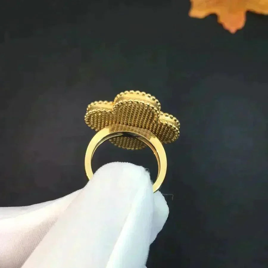 [⭐Shinejoy]CLOVER MALACHITE RING