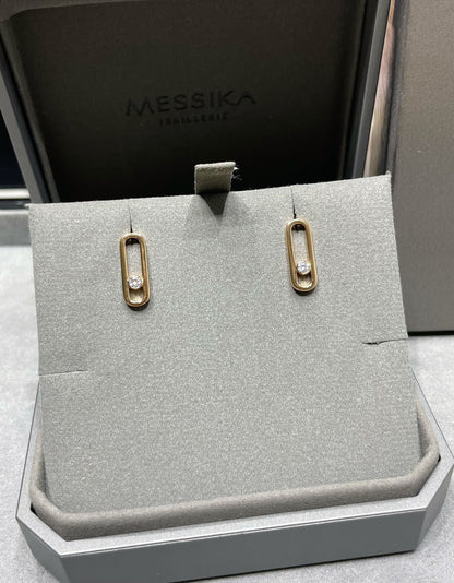 [⭐Shinejoy]MOVE UNO SMALL 1 DIAMOND EARRINGS